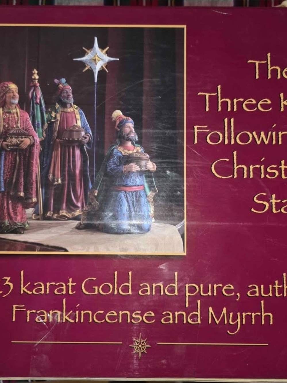 Kids Three Kings Costume Set in Red and Gold -